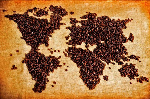 kawy świata - mapa
