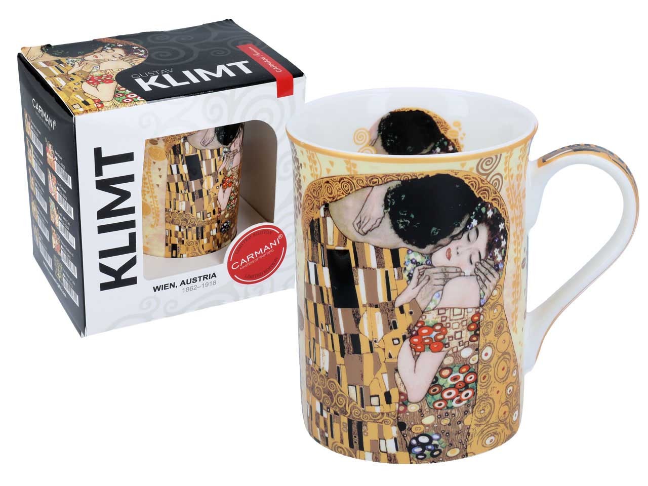 Kubek Classic New- G.Klimt The Kiss (kremowy)